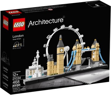 LEGO BLOCKS ARCHITECTURE 21034 Город ЛОНДОН + СУМКА LEGO