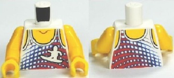 Lego Nowy Tors Biały White Tank Top Surfer koszulka 973pb0997c01