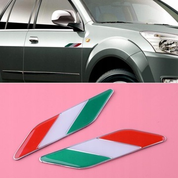 2X автомобильное крыло, наклейка с флагом Италии