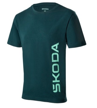 KOSZULKA T-SHIRT MĘSKA SKODA SZMARAGD - ROZMIAR S