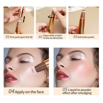 Набор ручек для макияжа по контуру лица.