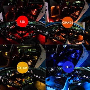 8M EL WIRE ВОЛОКОННО-ОПТИЧЕСКИЙ ОКРУЖАЮЩИЙ СВЕТОДИОД RGB SMART APP