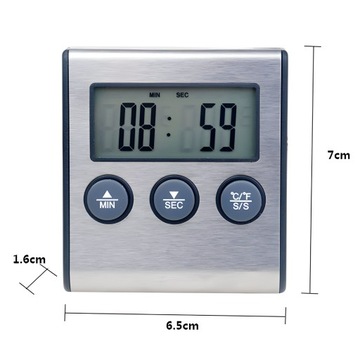 ТЕРМОМЕТР ТЕРМОСТАТ ТАЙМЕР ДЛЯ КОПИЛЬНОЙ ЭЛЕКТРОННЫЙ ГРИЛЬ ЗОНД ДЛЯ МЯСА