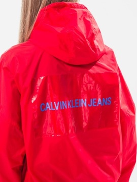 Wiatrówka Kurtka Calvin Klein Red CZERWONA DAMSKA PRZEJŚCIÓWKA WIOSENNA