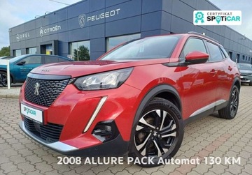 Peugeot 2008 II SUV 1.2 PureTech 130KM 2020 Peugeot 2008 185 2008 Allure 130KM Automat I wl. GWARANCJA 1.2 130KM