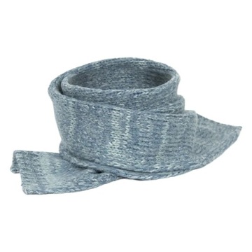 W475C Niebieski komplet zimowy damski czapka i szalik