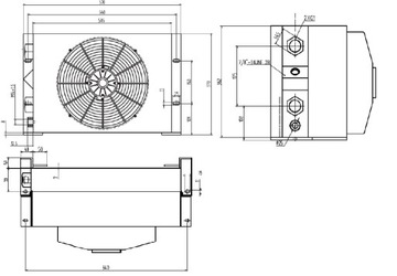 Мобильный охладитель гидравлического масла 100 л/мин.
