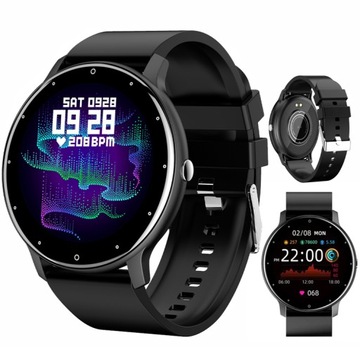 MĘSKI INTELIGENTNY ZEGAREK TRYBY SPORTOWE MONITOR FITNESS DLA IPHONE ANDROID