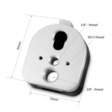 SmallRig 1855 - пластина, быстроразъемное соединение для аксессуаров с креплением 1/4, 3/8