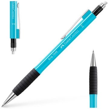 FABER-CASTELL Ołówek automatyczny z gumką na rysiki 1345 Grip 0,5 mm