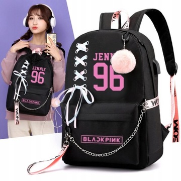 PLECAK Blackpink Backpack Tik Tok ROSE Tornister