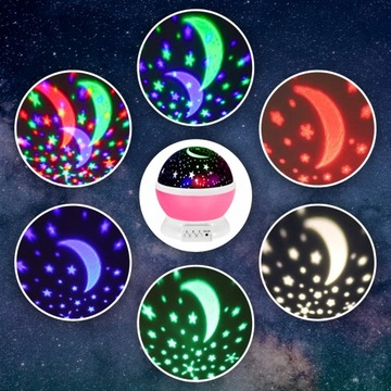 НОЧНИК ЗВЕЗДЫ LED ЗВЕЗДЫ ПРОЕКТОР ДЛЯ ДЕТЕЙ ДЛЯ СПАЛЬНИ USB БАТАРЕИ