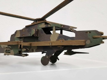 3D пазл Сборная модель ВЕРТОЛЕТА BOEING APACHE