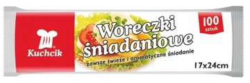 WORECZKI ŚNIADANIOWE 17x24 kuchcik 100szt.