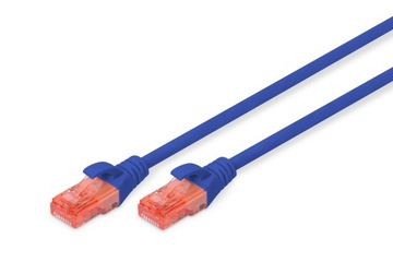 Patchcord U/UTP kat 6 Digitus 1 m niebieski