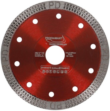 PRODIAMANT diamentowa tarcza do cięcia 125mm F993