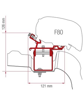 ADAPTÉR DO MARKIZ KIT VW CRAFTER L3H3 FIAMMA
