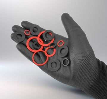 ГИДРАВЛИЧЕСКИЕ РЕЗИНОВЫЕ УПЛОТНИТЕЛЬНЫЕ ШАЙБЫ КОМПЛЕКТ УПЛОТНИТЕЛЬНЫХ ШАЙБ