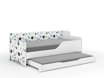 Łóżko dziecięce PODWÓJNE- LILU Sofa 160x80 komplet