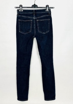 Jeansowe elastyczne spodnie rurki S 36 H&M