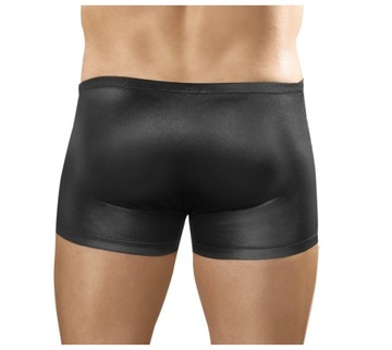 SMALL/MEDIUM MALE-POWER ZIPPER SHORT BLACK