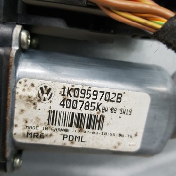 EL. MECHANIZMUS OKNO PRAVÝ PŘEDNÍ VW TOURAN 1 1K0959702B