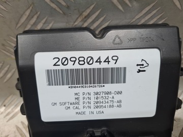 MODUL ŘÍZENÍ KRYT KUFRU OPEL INSIGNIA A KOMBI