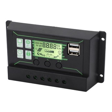 Solar Charge Controller 20A 2 USB Output PWM Control 3 Stage Charging Solar