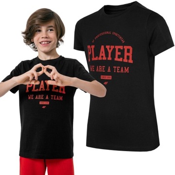 KOSZULKA CHŁOPIĘCA 4F T-SHIRT BAWEŁNIANY
