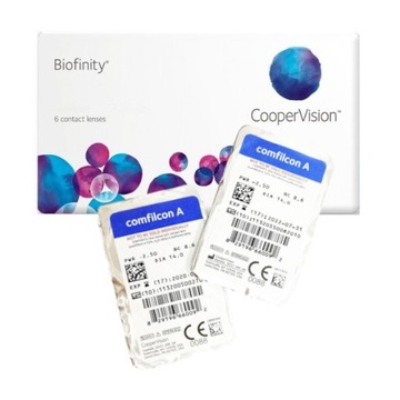 Soczewki Biofinity 6 szt. moc -3,50 BC 8,6