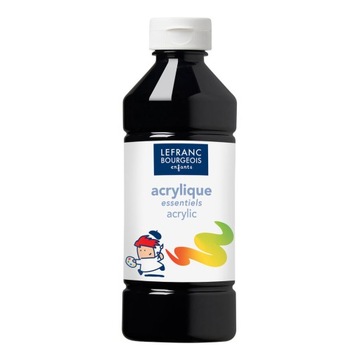 FARBA AKRYLOWA CZARNA 500 ml LEFRANC BOURGEOIS