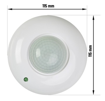 Потолочный датчик, накладной датчик движения PIR, светодиод