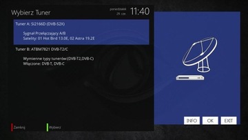 OCTAGON SF8008 4K COMBO тюнер Linux Enigma2 oscam, cccam, список PL