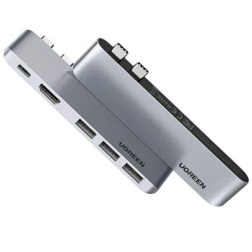 UGREEN HUB 5IN1 ADAPTER 3X USB 3.0, 1X HDMI, 1X USB TYPE C ДЛЯ MACBOOK PRO/AIR