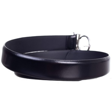 CALVIN KLEIN DAMSKI PASEK DO SPODNI RE-LOCK CK LOGO BELT CZARNY r.85