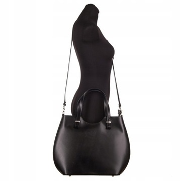 BORDOWA WŁOSKA SKÓRZANA TOREBKA shopper bag SKÓRA NATURALNA TORBA