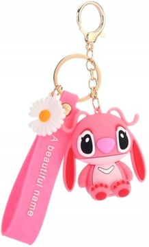 Брелок Angel Stitch Teddy Bear для ключей, сумок, сумок, розовый, плюшевый мишка, розовый плюшевый мишка