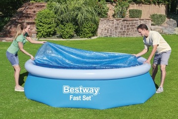 СОЛНЕЧНЫЙ КРЫШКА ДЛЯ БАССЕЙНА 305 СМ НАКРЫТИЕ С ПОДОГРЕВОМ BESTWAY 58241