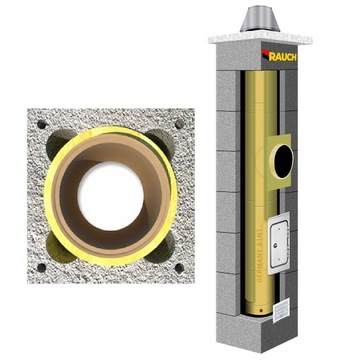System kominowy RAUCH 6 m komin fi 160 systemowy