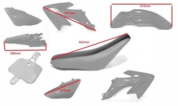 ПЛАСТИКОВЫЙ КОМПЛЕКТ СИДЕНЬЯ КРЫЛО КРЕСТОВИНА 110 125