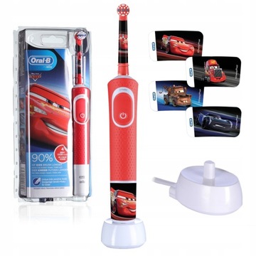 Szczoteczka elektryczna Oral-B vitality braun cars bajka auta dla dzieci