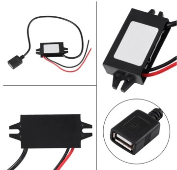 Zasilacz USB 5V 3A 6V 12V 24V 48V konwerter DC