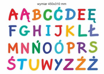 MAGNESY EDUKACYJNE -ABECADŁO- ALFABET POLSKI