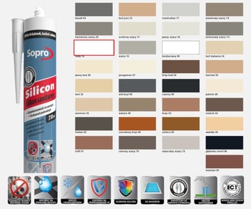 SOPRO Silikon sanitarny 10 biały 310ml