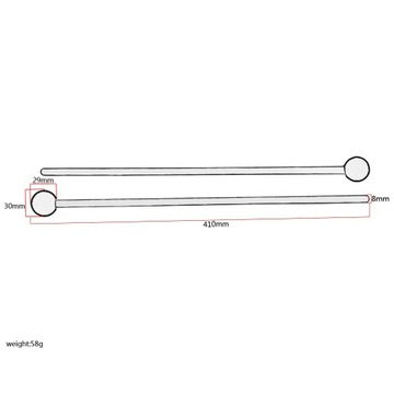 Барабанные молотки Комфортная ручка для ксилофона Оранжевый