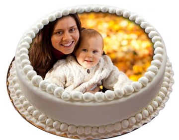 ВОЛНА на торт со СОБСТВЕННЫМ ФОТО и надписью