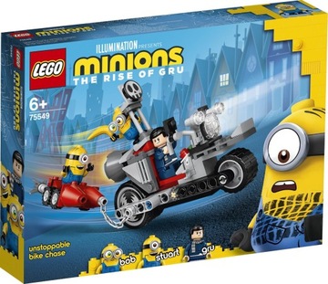 LEGO MINIONS NIEPOWSTRZYMANY MOTOCYKL UCIEKA 75549