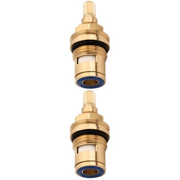 Hot Cold Faucet Spool Bath Valves Core Set 2