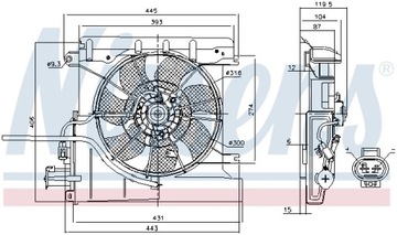 NISSENS 85939 VENTILÁTOR CHLAZENÍ MOTORU