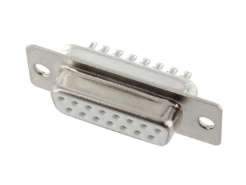 ZŁĄCZE ŻEŃSKIE GNIAZDO CANNON D-SUB 15 PIN JAKOŚĆ ZŁOCONE STYKI